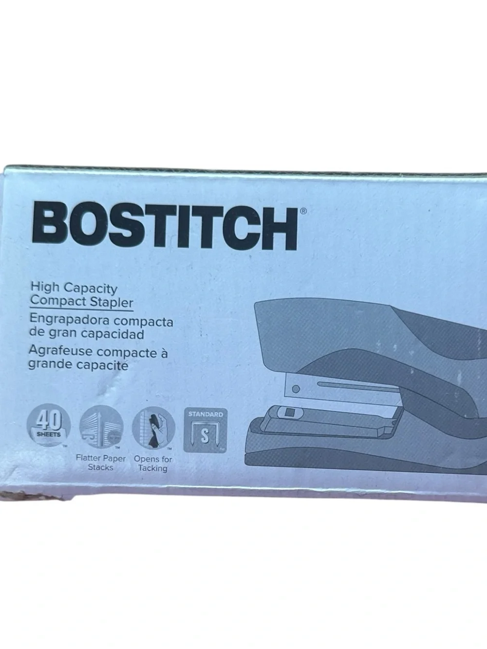 Bostitch Office Heavy Duty Stapler 40 Sheet No Jam Gold Chrome Compact New